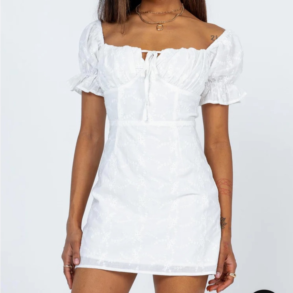 White Rose Princess Polly Mini Dress